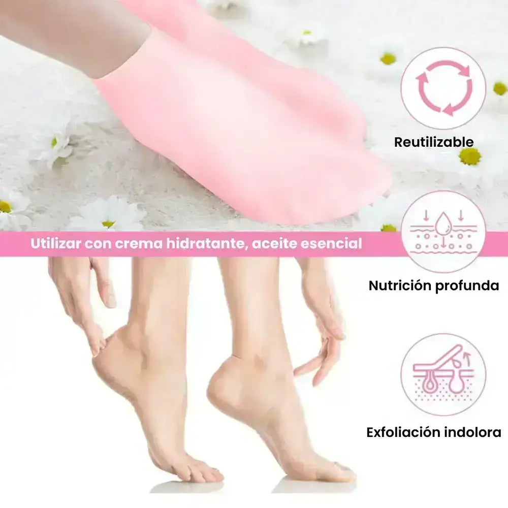Medias de silicona hidratante.