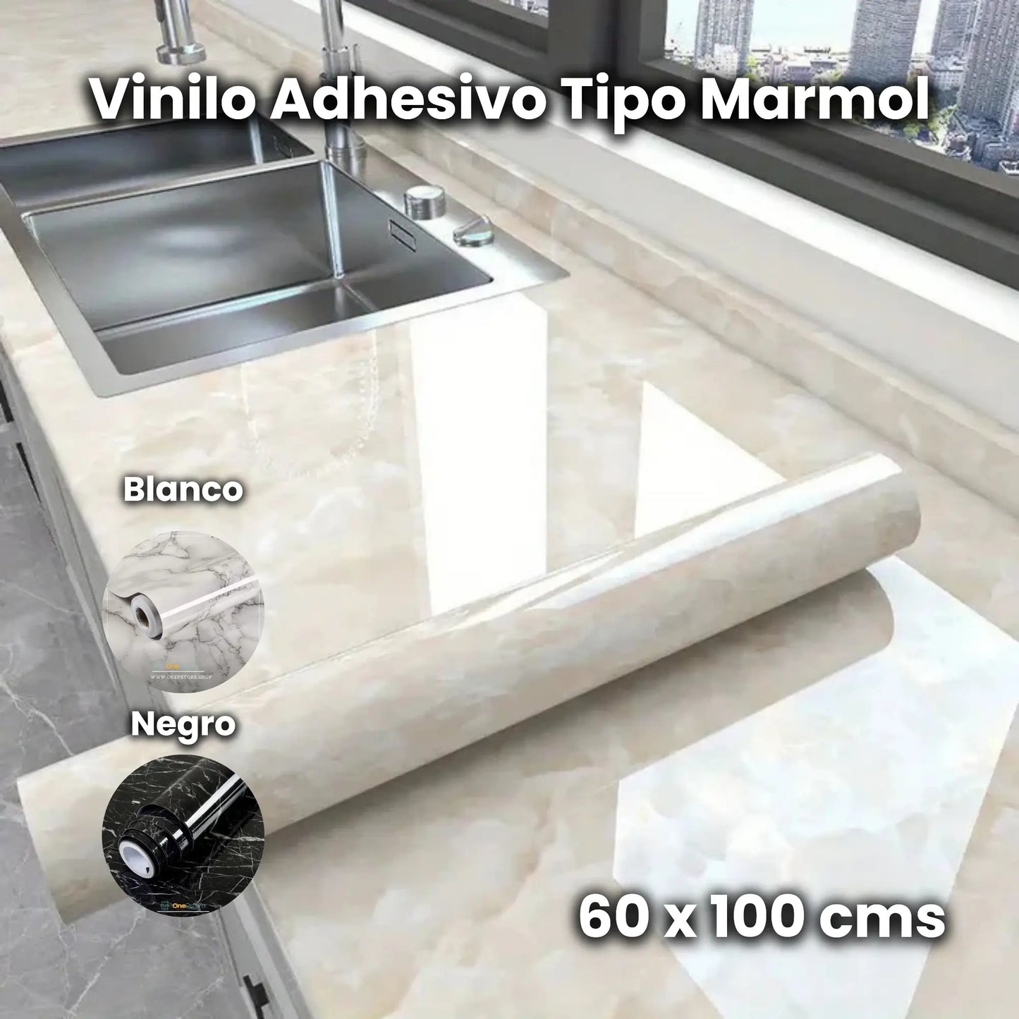 Vinilo Adhesivo Tipo Marmol
