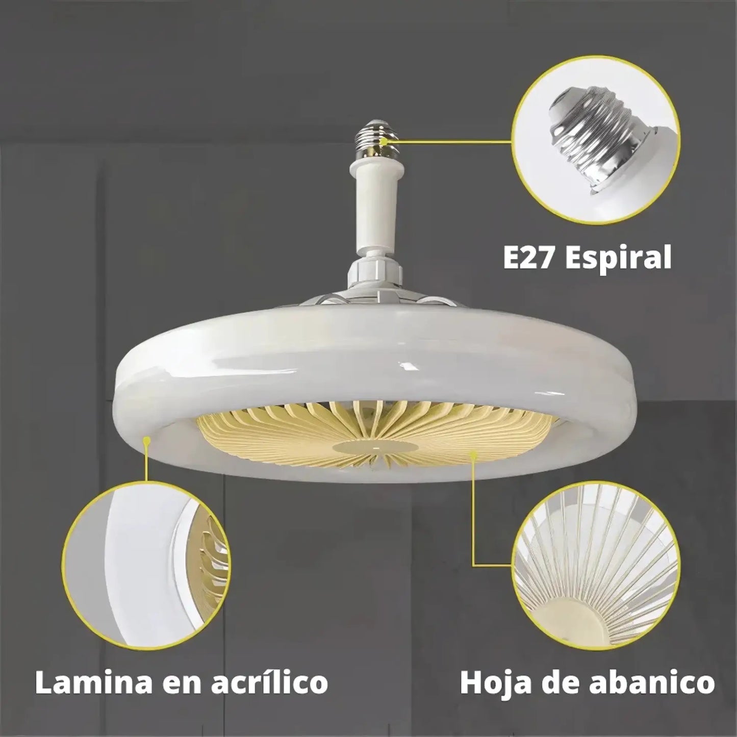 Ventilador con Luz Led.