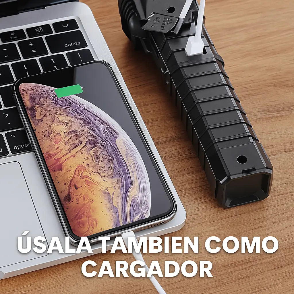 Linterna Táctica Multiusos 4 en 1