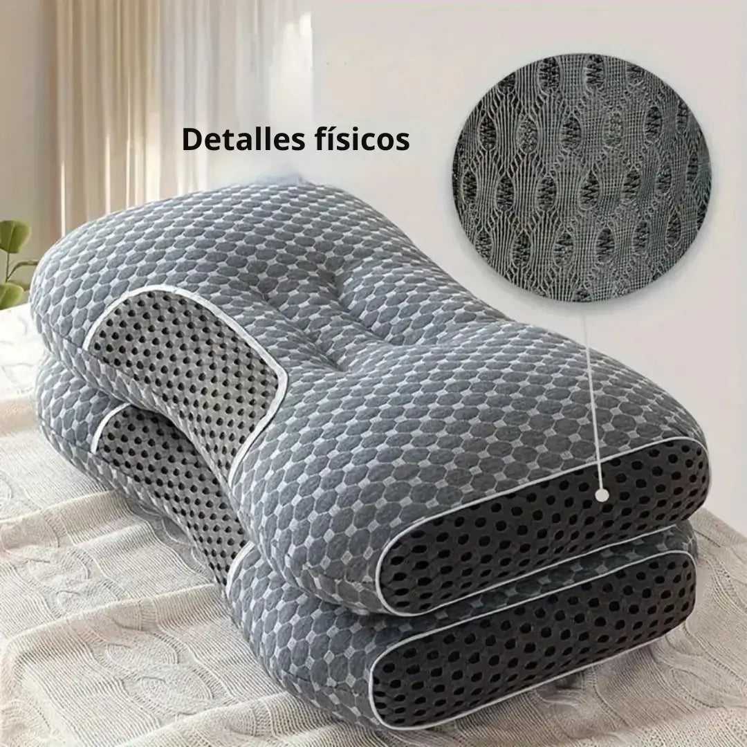 Almohada de punto ergonómica.