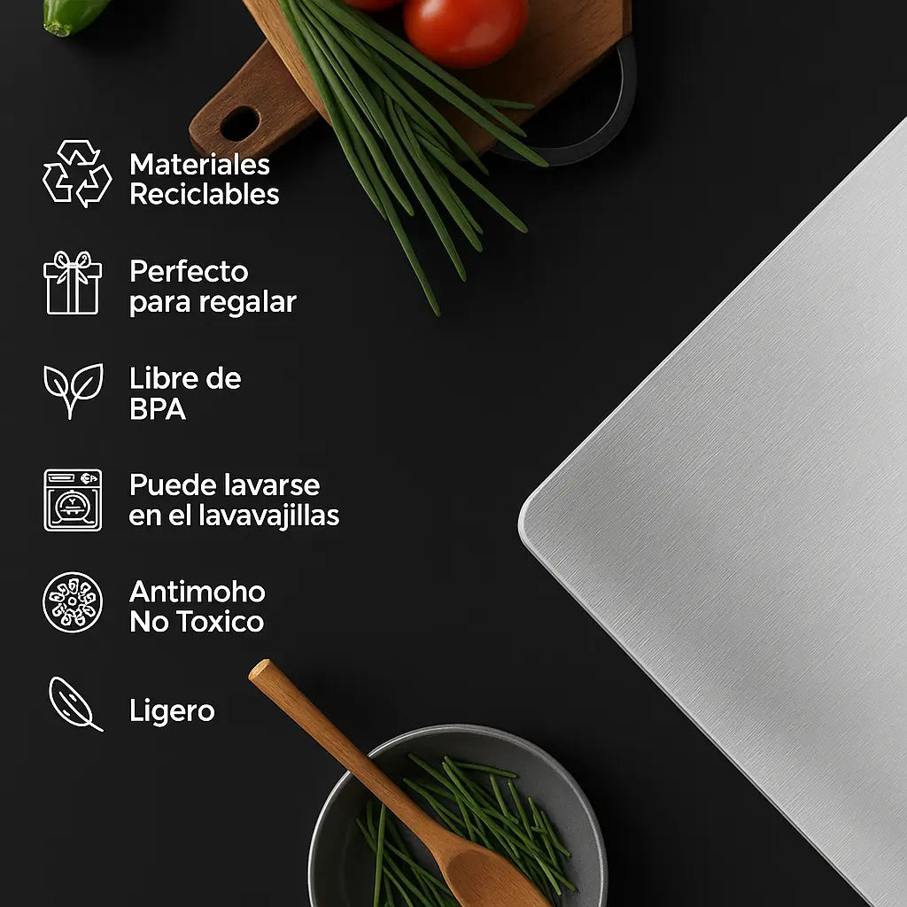 Tabla de Cortar de Acero Inoxidable
