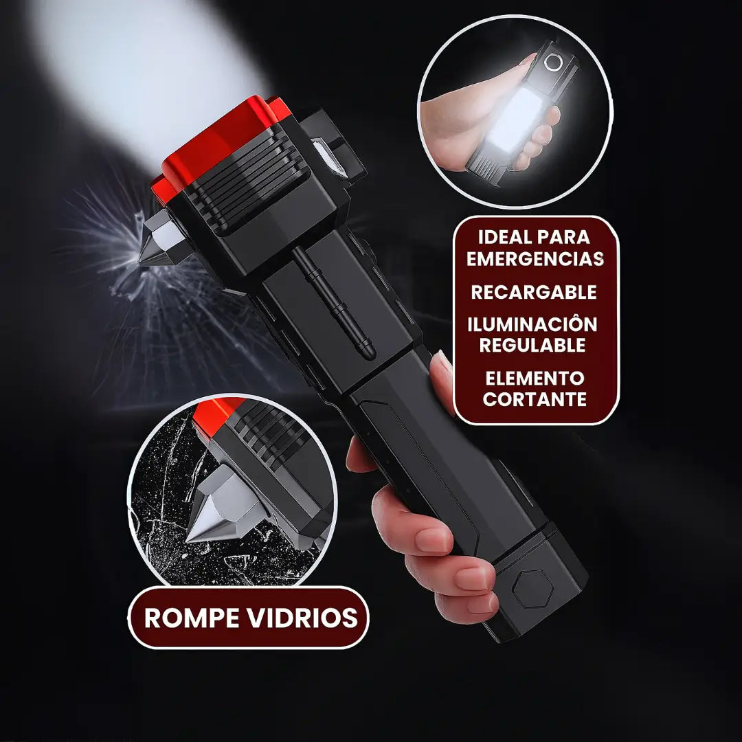 Linterna Táctica Multiusos 4 en 1