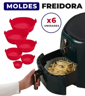 Kit x6 Moldes de Silicona para Freidora de Aire