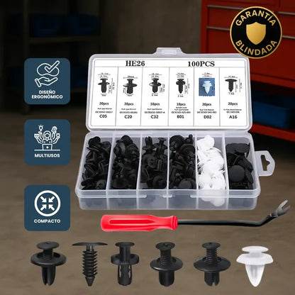 Kit de Clips o Grapas para Automovil.